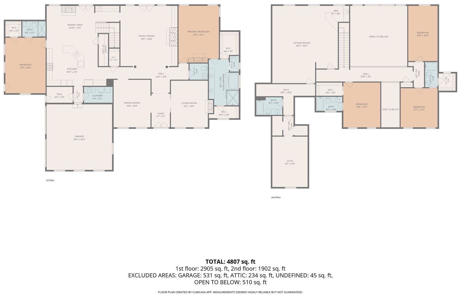 Both levels floor plan